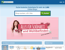 Tablet Screenshot of gutscheinrausch.de